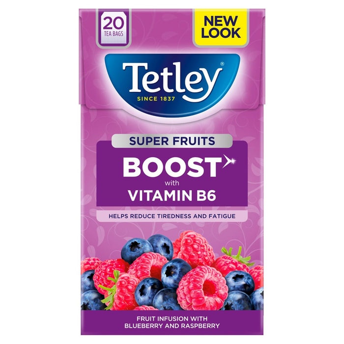 Tetley SuperFruits Blueberry&Raspberry 20*2g