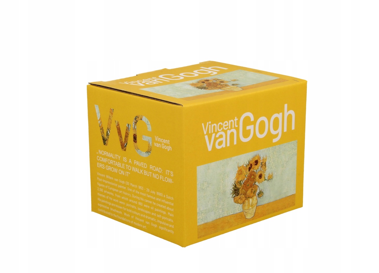 Cana din portelan 430 ml, Sunflowers - V. van Gogh - imagine 2