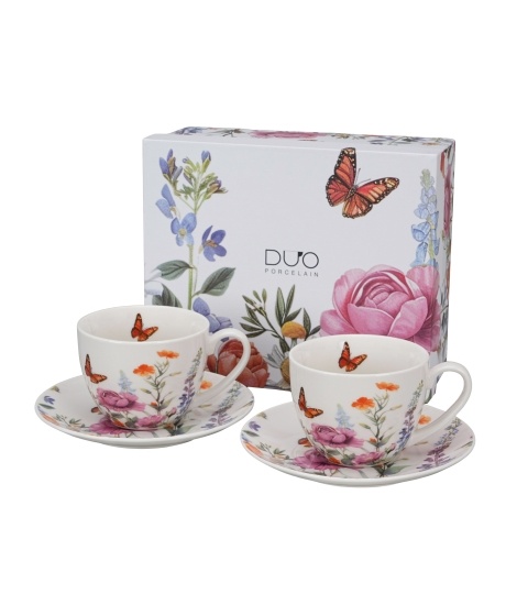 Set 2 cesti cu farfurii, 270 ml, Summer