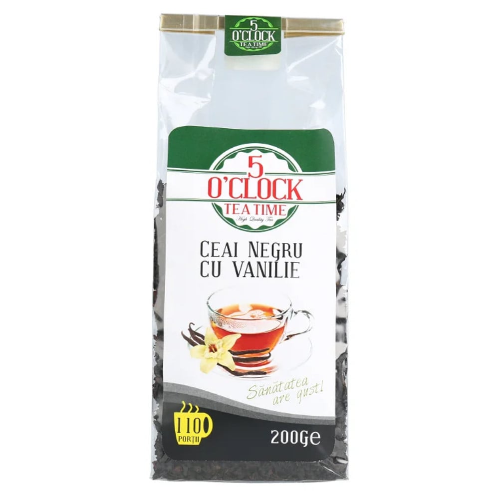 5 O\' Clock Tea Ceai Negru cu Vanilie 200g