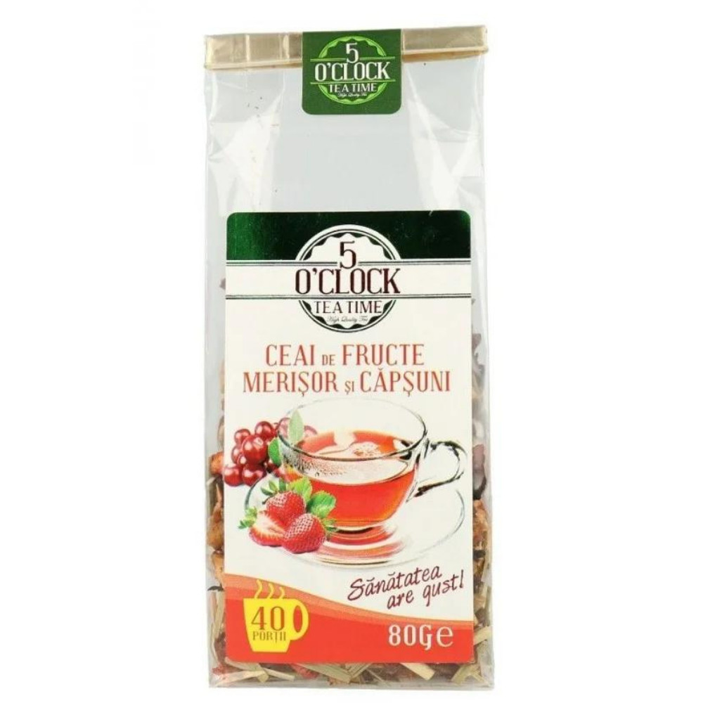 5 O\' Clock Tea Merisor si Capsuni 80g