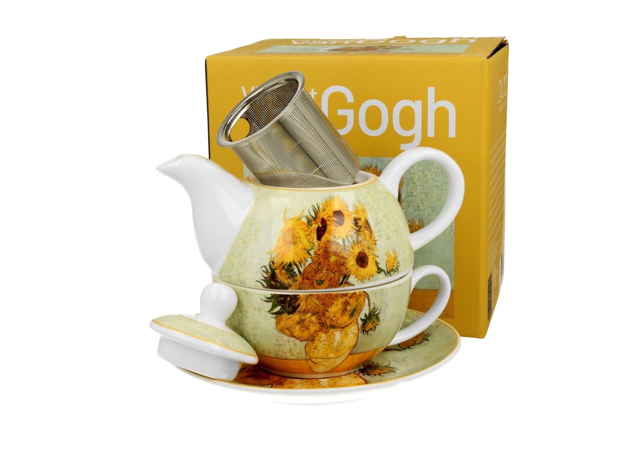 Set Tea for One Sunflowers - V. van Gogh - 2 | YEO