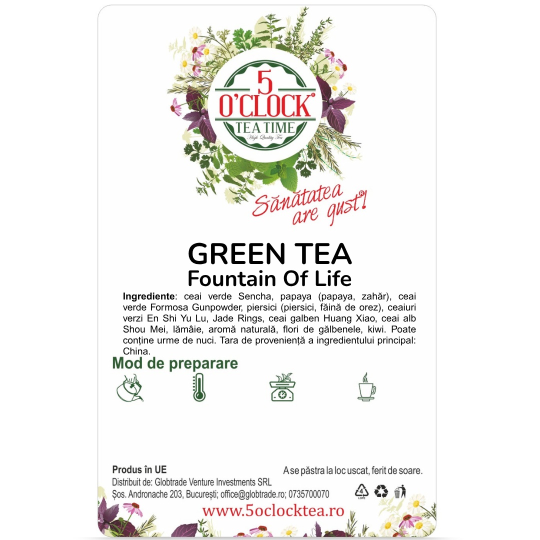 Ceai Verde Fountain Of Life (Gramaj: 50g) - 1 | YEO