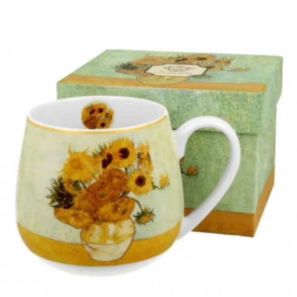 Cana portelan, 430 ml, Sunflowers de V. Van Gogh