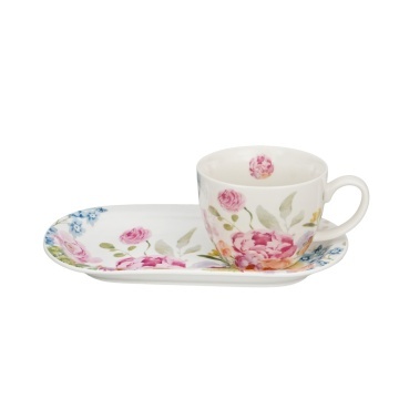 Set Ceasca si Farfurie Breakfast 450ml JUNE - Img 3