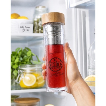 ZenBrew - Sticla cu Infuzor si capac bambus 5 O'Clock Tea (450ml)
