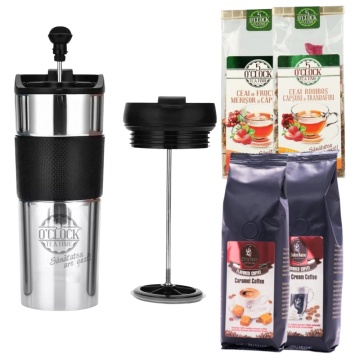 Brew2Go Aroma Energy – TermoTea Press 500 ml, 2 ceaiuri si 2 cafele aromate - Img 2
