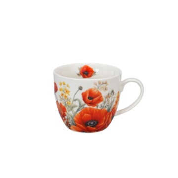 Cana cu suport carton, 460ml, Poppies - Img 2