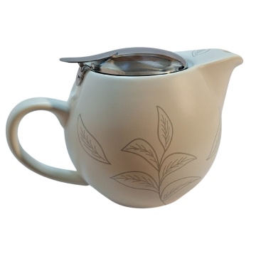 Tea Time Ivory, Ceainic din ceramică cu infuzor din inox – 500 ml - Img 2