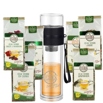 Refresh Kit (Sticla BrewTravel + 6 ceaiuri verzi)