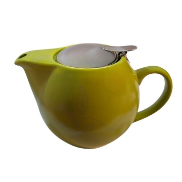 TeaTime Verde, Ceainic din ceramică 500ml cu infuzor din inox - Img 3