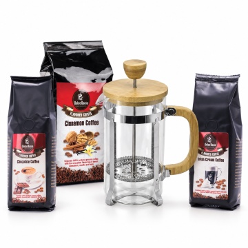 Coffee Break de Toamnă – French Press 600 ml și 3 cafele cu arome