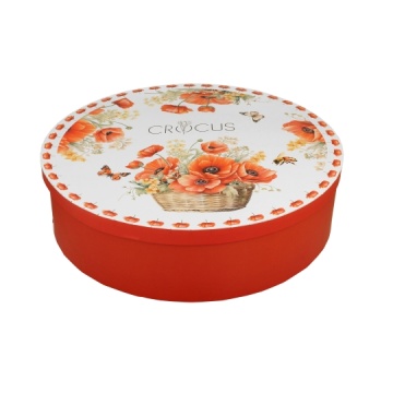 Set 6 cesti portelan cu farfurii, 250ml, Basket of Flowers Poppies - Img 3