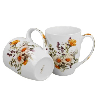Set 2 cani portelan, 350ml, Daisy