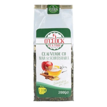 5 O'Clock Tea Ceai Verde cu Mar si Scortisoara 200g