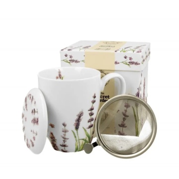 Cana cu capac si infuzor, 380 ml, Classic Lavender