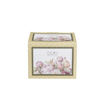 Cana din portelan 430 ml, model bujori, PEONIES - Img 3