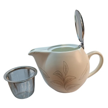 Tea Time Ivory, Ceainic din ceramică cu infuzor din inox – 500 ml - Img 4