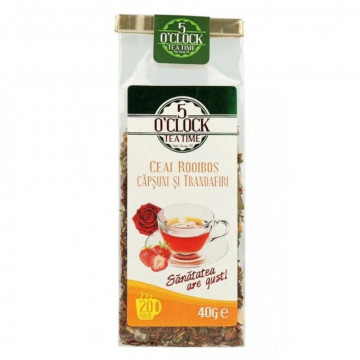 5 O' Clock Tea Rooibos Capsuni si Trandafiri 40g