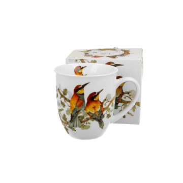 Cana din portelan 400 ml, model prigorie, Bee-Eaters - Img 2