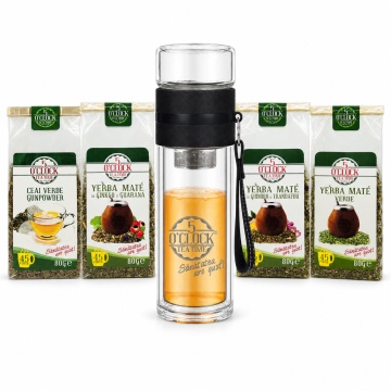 Mate Focus – BrewTraveler 280 ml și 4 ceaiuri pentru sesiune