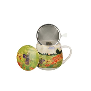 Cana cu infuzor si capac, 430 ml, Poppy Field