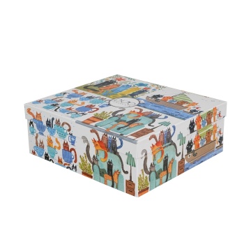 Set 4 cani din portelan 360 ml, model pisici, Cats World - Img 4