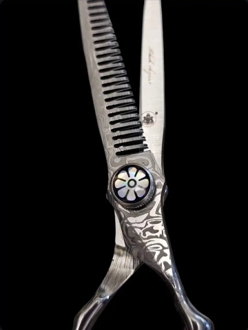 Foarfeca de filat Mikashi Shogun’S HERMES DAMASC 5 INCH - Img 2