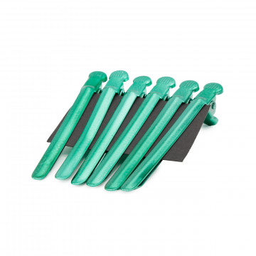 Set 12 Clipsuri metal Verde
