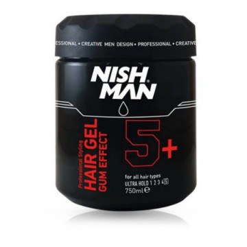 NishMan Gel cu fixare foarte puternica Gum Effect Ultra Hold 5+ 750ml