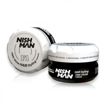 Ceara de păr lucioasă Fiber Pomade NISH MAN F1 - 100 ml