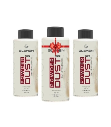 Pachet promo 2+1 gratis pudra de volum Glemen Dust Fara Glicerina