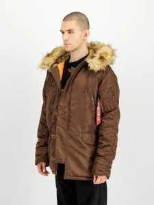 ALPHA INDUSTRIES N3BVF59 JAKNA BROWN
