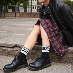 DR. MARTENS DMAC681006 ČARAPE BLKWHTYEL