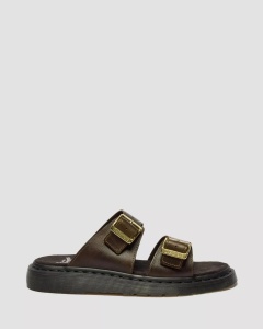 DR. MARTENS JOSEF SLIDE PAPUČE OLIVE