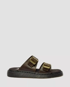 DR. MARTENS JOSEF SLIDE PAPUČE OLIVE