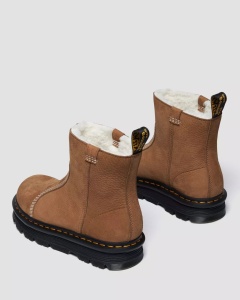 DR. MARTENS 42023200 ZEBZAG RIGEER CIZME DBROWN