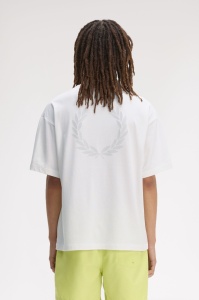 FRED PERRY BPRINT MAJICA SWHITE
