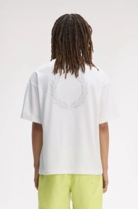 FRED PERRY BPRINT MAJICA SWHITE