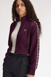 FRED PERRY J3120 37C CROPPED JAKNA PLUM