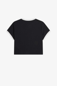 FRED PERRY G9163 102 CROPPED MAJICA BLK