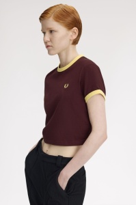 FRED PERRY G9163 597 CROPPED MAJICA OXBL