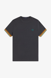 FRED PERRY M2396 297 CUFT MAJICA AGREY