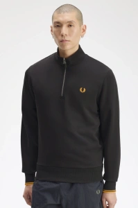 FRED PERRY HALF ZIP DUKS AGREYG