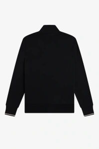FRED PERRY M3574 W54 HALF ZIP DUKS BLKELG
