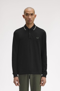 FRED PERRY M3636 W54 LONG MAJICA BLKELWG