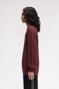 FRED PERRY K1309 597 PIKE DŽEMPER OXBLOOD