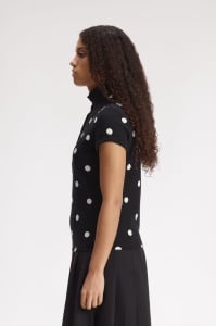 FRED PERRY SG3104 102 POLKA DOT MAJICA BLACK