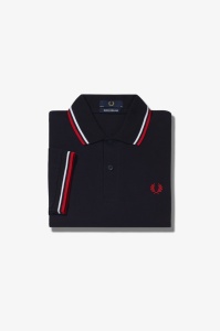 FRED PERRY M12 186 POLO MAJICA BLKWBR