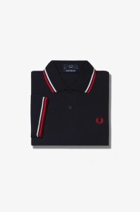 FRED PERRY M12 186 POLO MAJICA BLKWBR